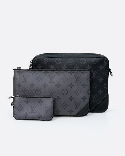 MONOGRAM ECLIPSE TRIO MESSENGER BLACK