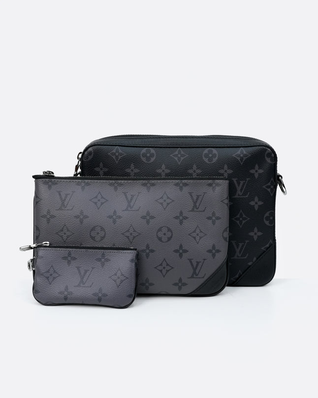 MONOGRAM ECLIPSE TRIO MESSENGER BLACK