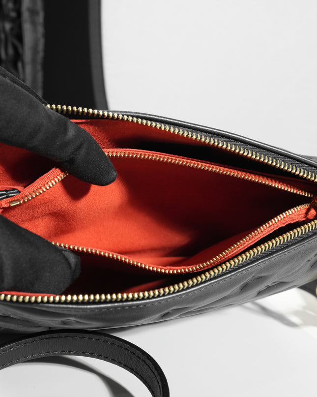 COUSSIN BB BLACK GHW CHIP SLING BAG