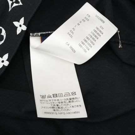 23SS COTTON T-SHIRT BLACK GRADIENT MONOGRAM