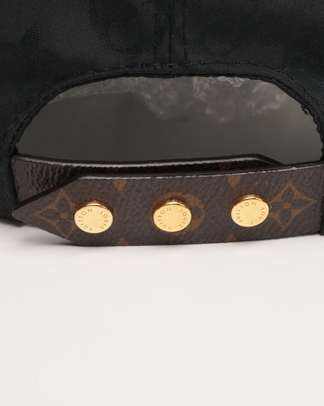 CAP LV GET READY SILK POLYESTER BLACK X BROWN