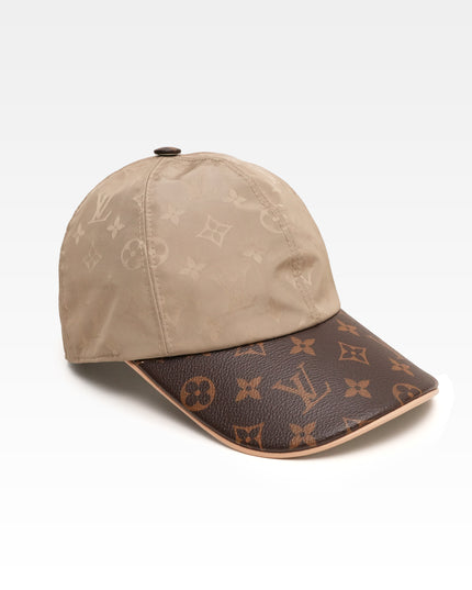 CAP LV GET READY SILK POLYESTER BEIGE X BROWN