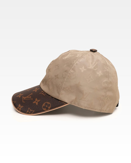 CAP LV GET READY SILK POLYESTER BEIGE X BROWN