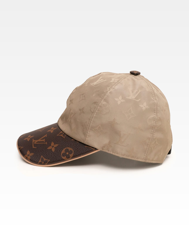 CAP LV GET READY SILK POLYESTER BEIGE X BROWN