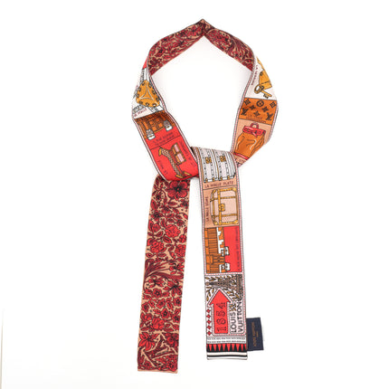 JEU DE LOUIS RED SILK BB BANDEAU SCARF
