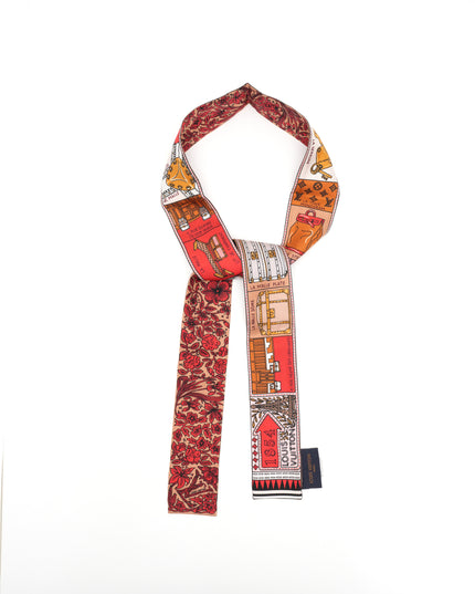 JEU DE LOUIS RED SILK BB BANDEAU SCARF