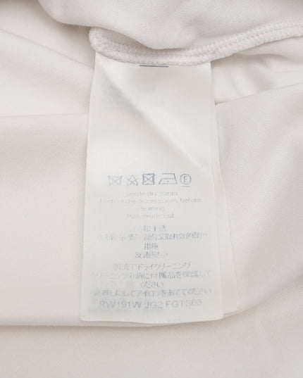 LOGO WHITE LADIES T-SHIRT WITH SIDE STRAP SIZE M