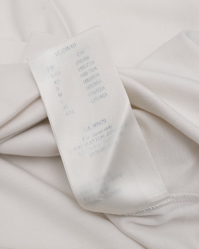 LOGO WHITE LADIES T-SHIRT WITH SIDE STRAP SIZE M