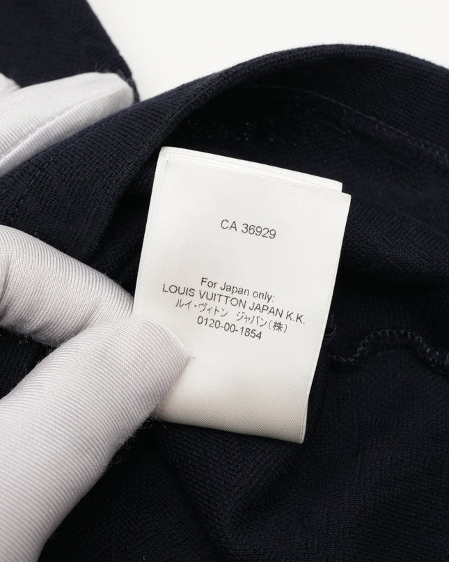 MONOGRAM POCKET T-SHIRT NAVY SIZE L