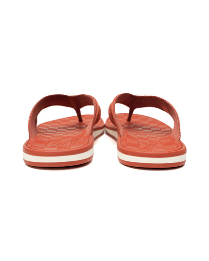 BEACH SANDALS MEN DAMIER ORANGE SIZE 8