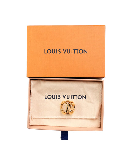 BIJOU FLEUR LOUISE SCARF RING GOLDEN