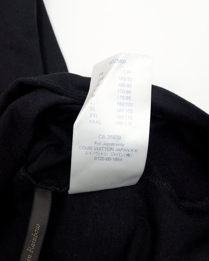 BLACK COTTON BRICK LOGO T-SHIRT