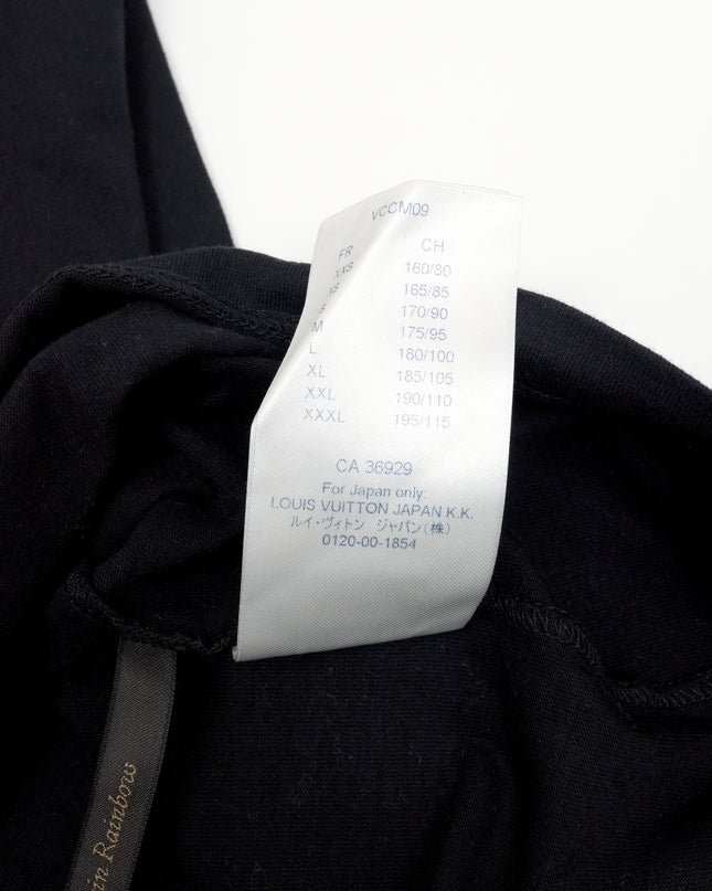 BLACK COTTON BRICK LOGO T-SHIRT