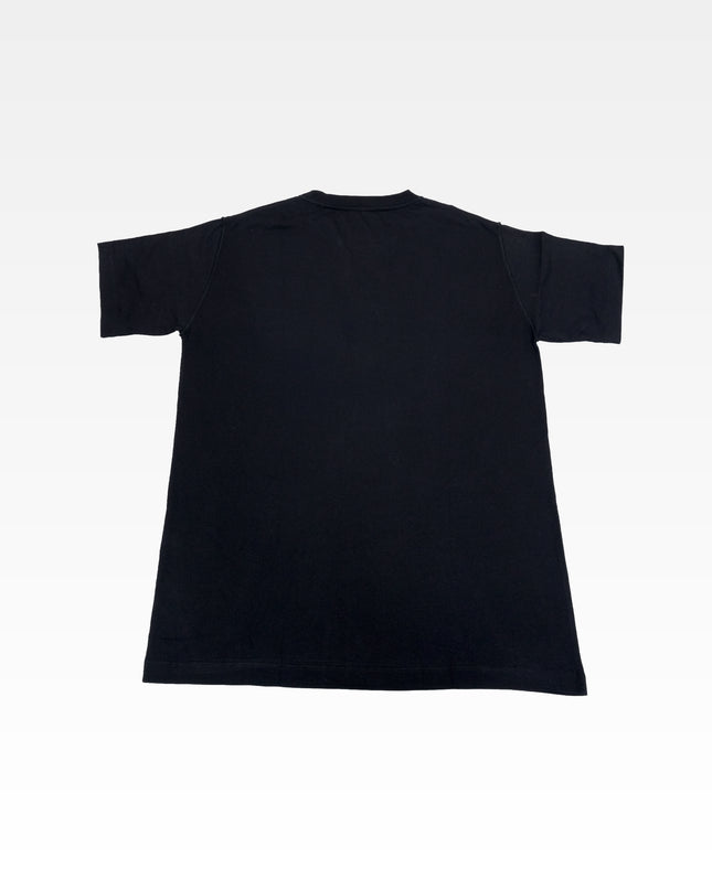BLACK COTTON BRICK LOGO T-SHIRT