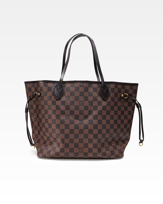 NEVERFULL MM DAMIER EBENE TOTEBAG BROWN