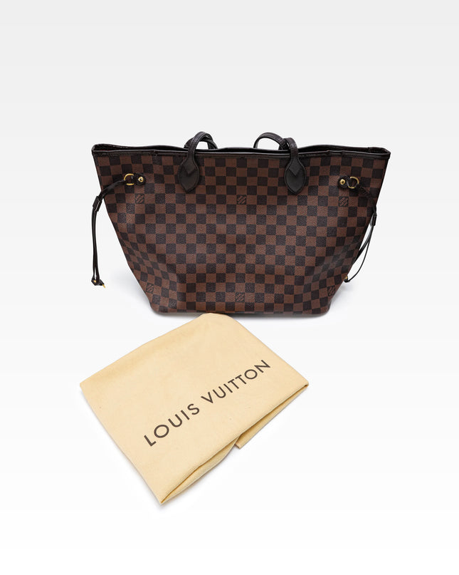 NEVERFULL MM DAMIER EBENE TOTEBAG BROWN