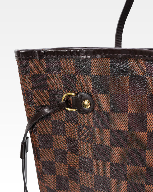NEVERFULL MM DAMIER EBENE TOTEBAG BROWN