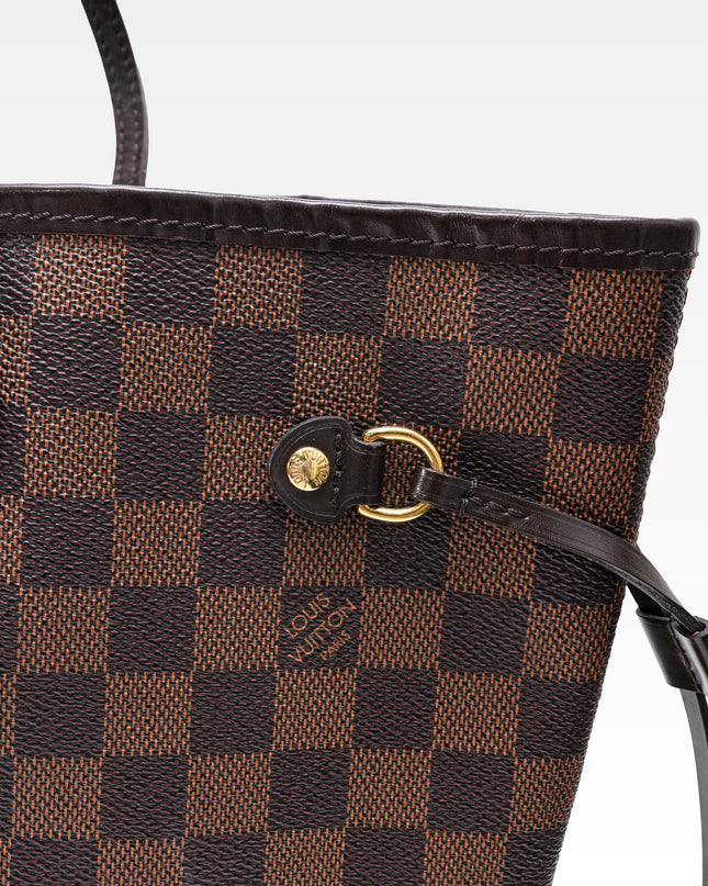 NEVERFULL MM DAMIER EBENE TOTEBAG BROWN