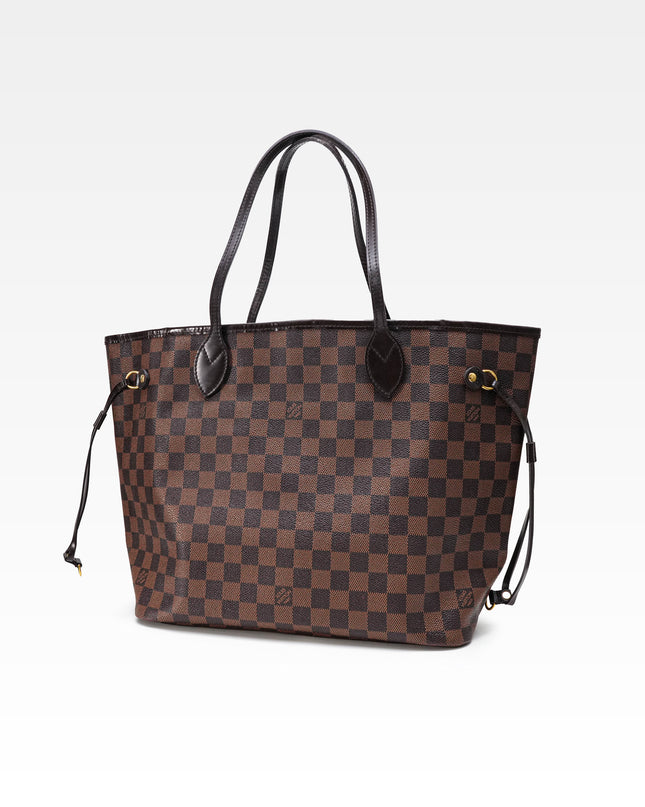 NEVERFULL MM DAMIER EBENE TOTEBAG BROWN