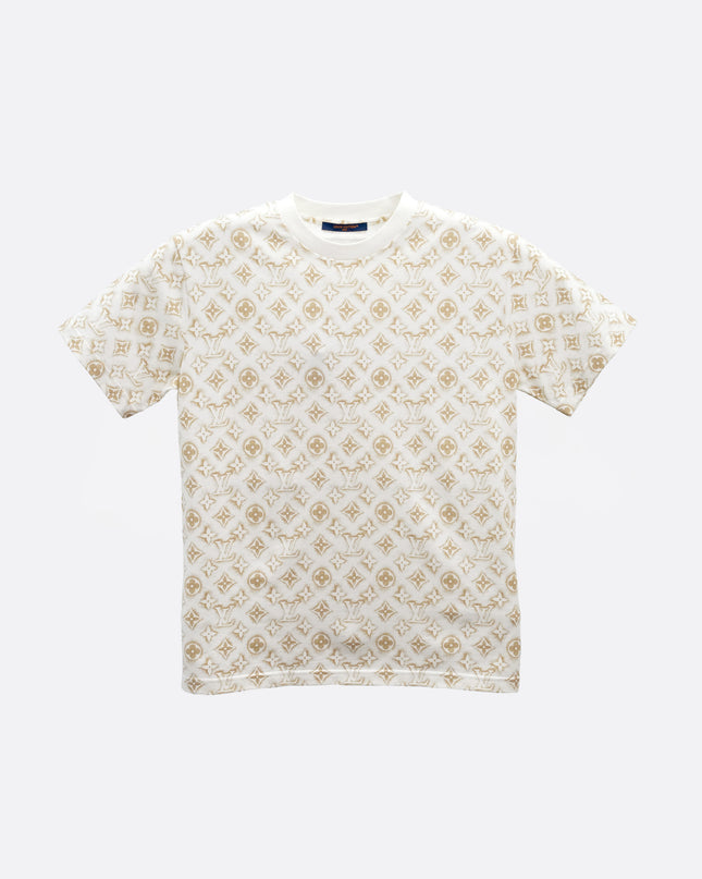 23AW COTTON T-SHIRT WHITE MONOGRAM SIZE M