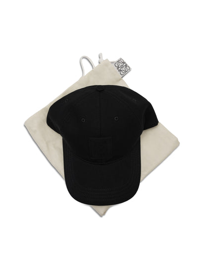 LOGO PATCH MEN'S BASEBALL CAP BLACK SIZE 59