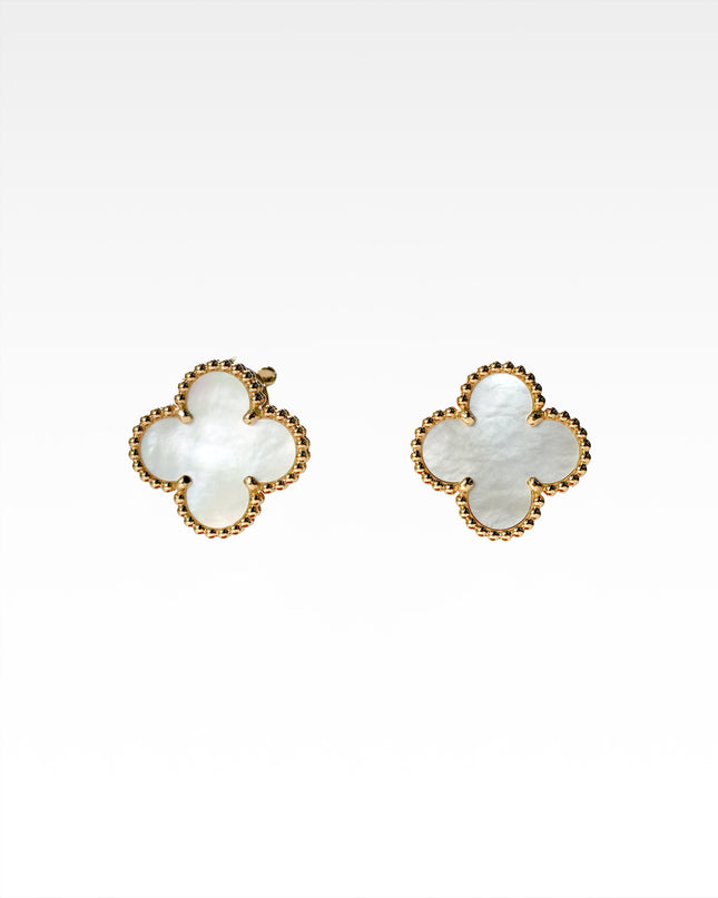 VINTAGE ALHAMBRA MOTHER OF PEARL EARRINGS (2023)