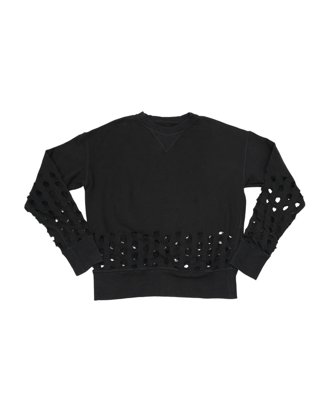 20SS SWEATER BLACK WITH PUNCH HOLE