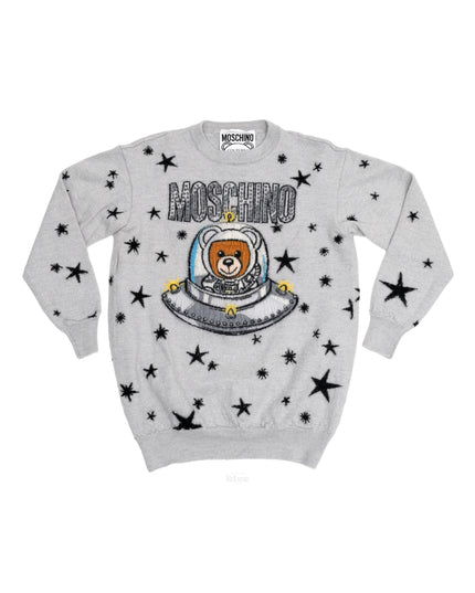 KIDS BEAR SWEATER GRAY
