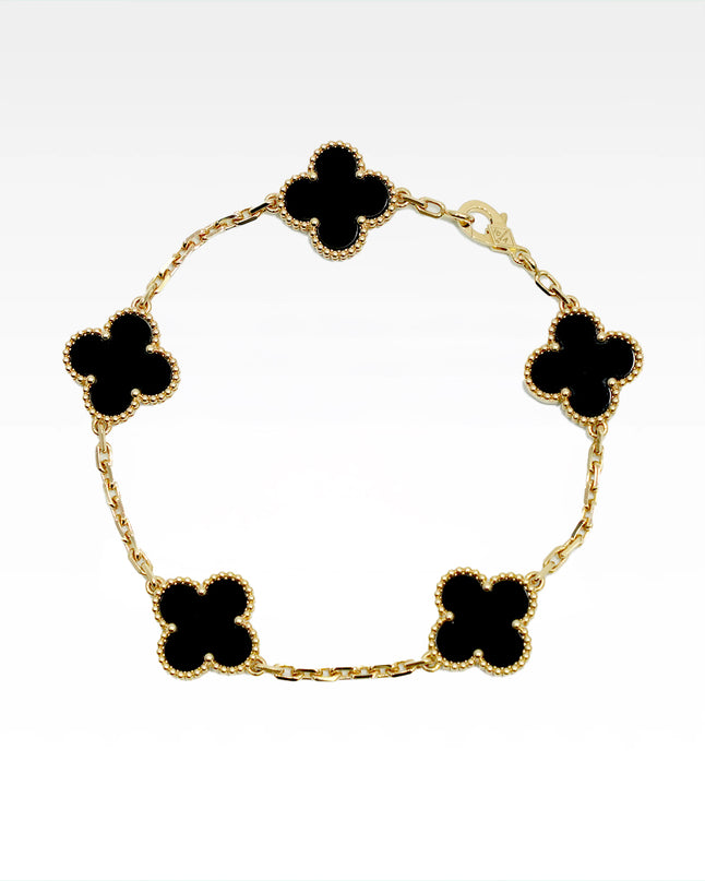 VINTAGE ALHAMBRA 5-MOTIFS ONYX BRACELET (2025)