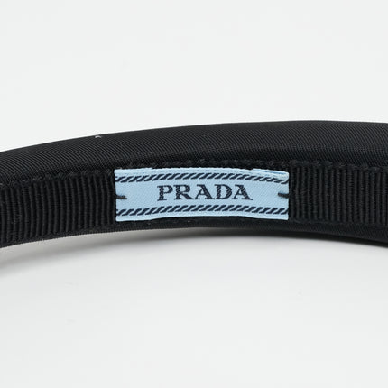 TESSUTO TRIANGLE LOGO HEADBAND BLACK