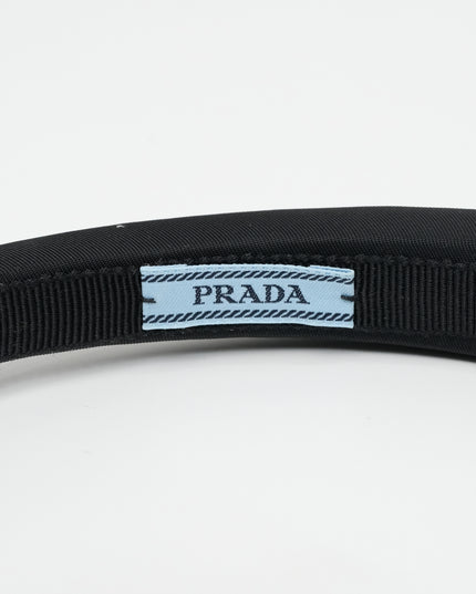 TESSUTO TRIANGLE LOGO HEADBAND BLACK