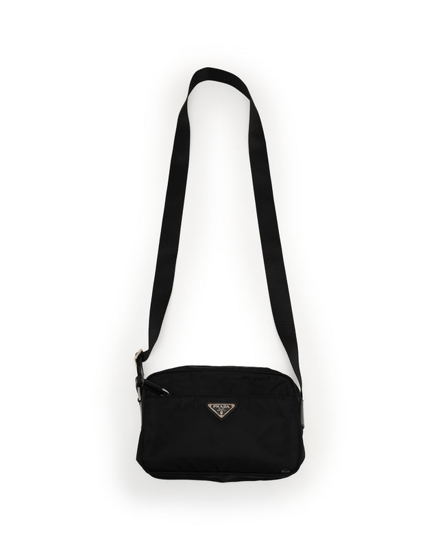 TESSUTO NYLON SHOULDER  BAG IN BLACK