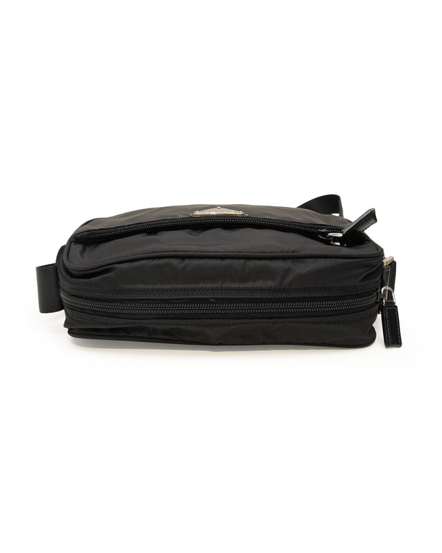 TESSUTO NYLON SHOULDER  BAG IN BLACK