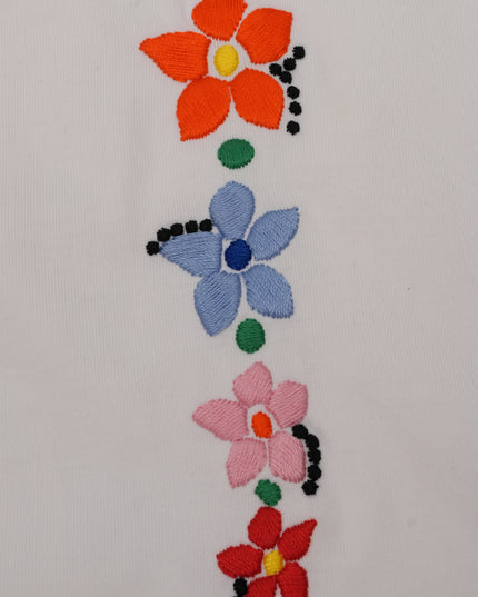 T-SHIRT WITH FLOWERS WOMEN WHITE SIZE IT 44