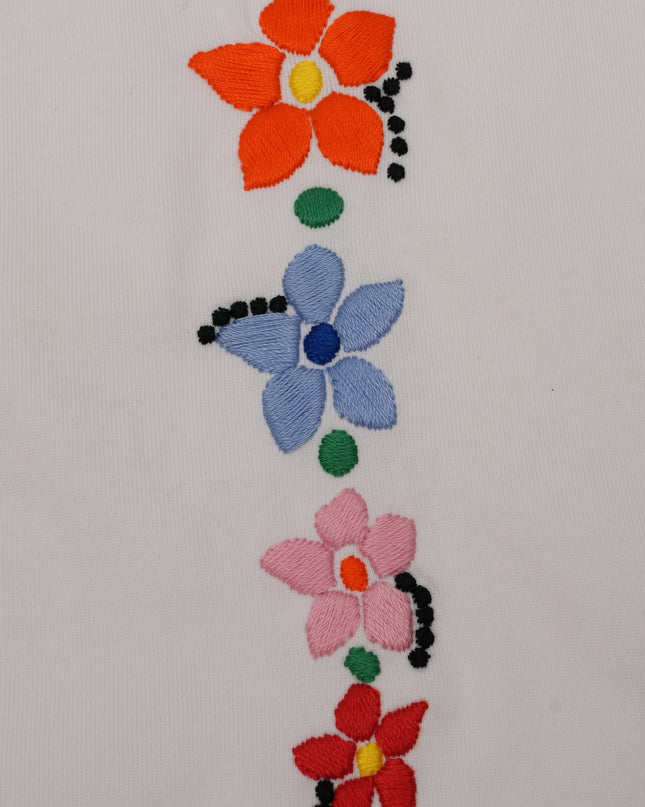 T-SHIRT WITH FLOWERS WOMEN WHITE SIZE IT 44