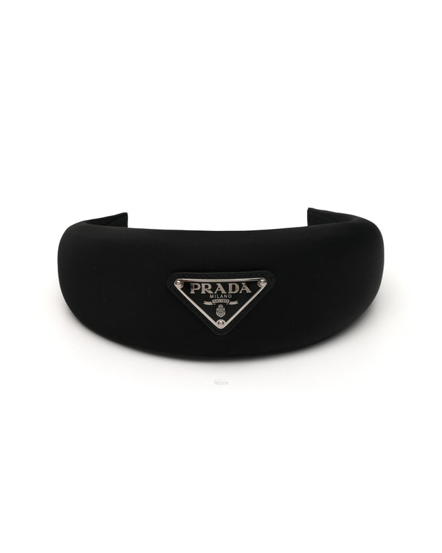 TESSUTO TRIANGLE LOGO HEADBAND BLACK
