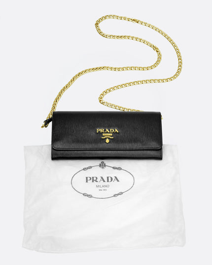 WALLET ON CHAIN BLACK