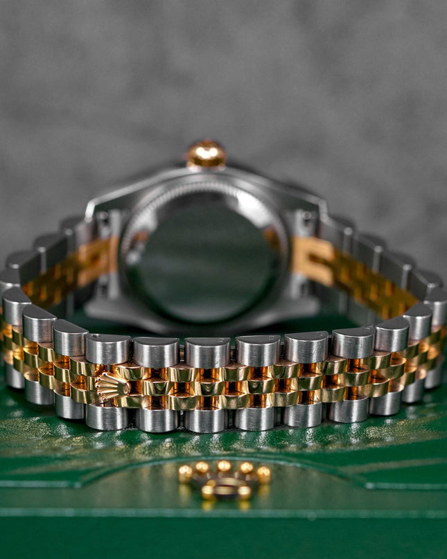 DATEJUST 26MM TWOTONE ROSEGOLD CHOCO ROMAN DIAL DIAMOND ON VI (2015)