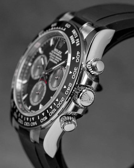 DAYTONA OYSTERFLEX WHITEGOLD BLACK DIAL RING BEZEL (2024)