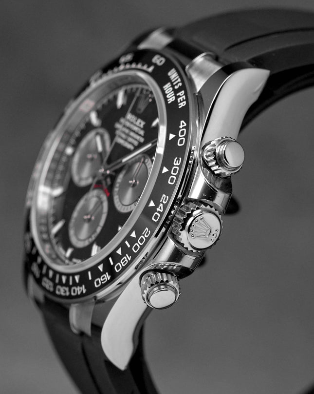 DAYTONA OYSTERFLEX WHITEGOLD BLACK DIAL RING BEZEL (2024)