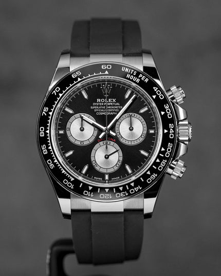 DAYTONA OYSTERFLEX WHITEGOLD BLACK DIAL RING BEZEL (2024)