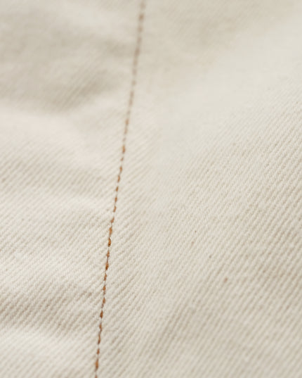 OVERSIZED COTTON DENIM JACKET IVORY SIZE M