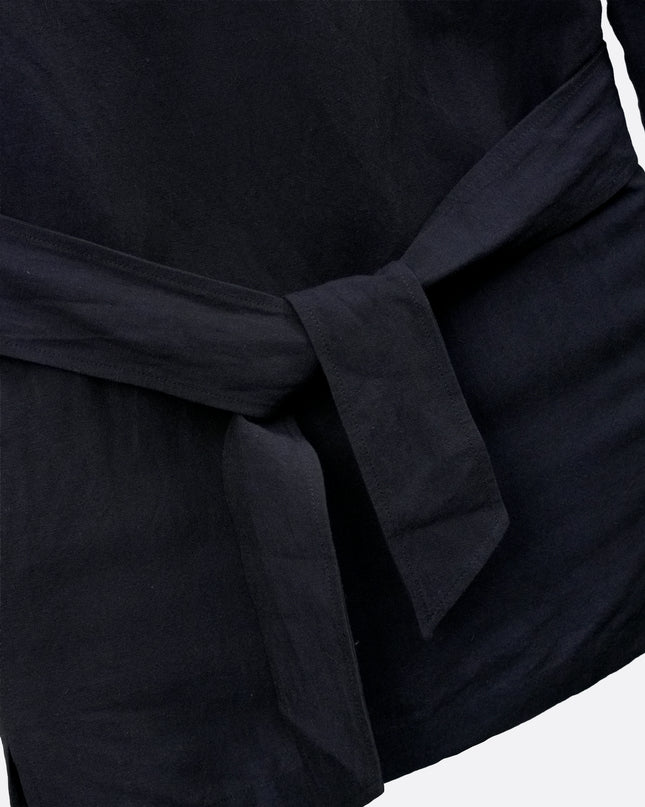 TOP WITH BELT NAVY SIZE 38