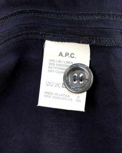 TOP WITH BELT NAVY SIZE 38