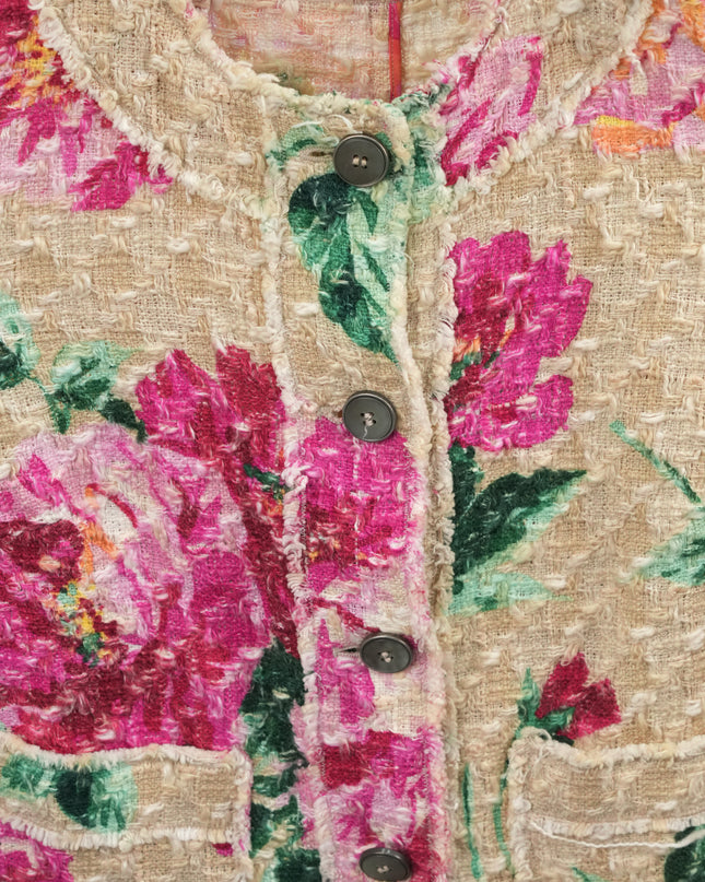 FLORAL OUTHER JACKET SIZE XS