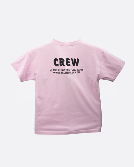 20SS COTTON T-SHIRT XS PINK CREW LOGO