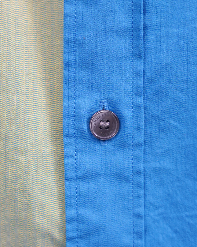 COTTON CHECKED SHIRT SIZE M BLUE