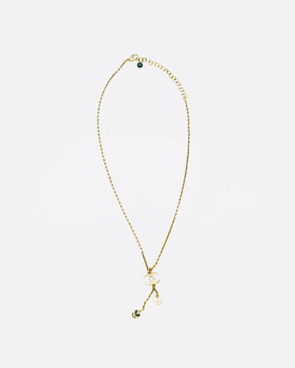 23K NECKLACE WITH CC LOGO (STAR-BALL)