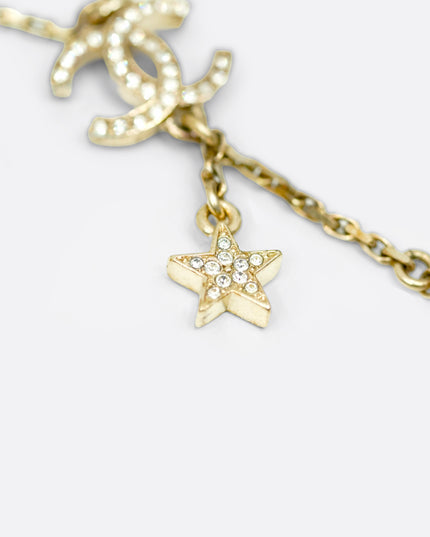 23K NECKLACE WITH CC LOGO (STAR-BALL)