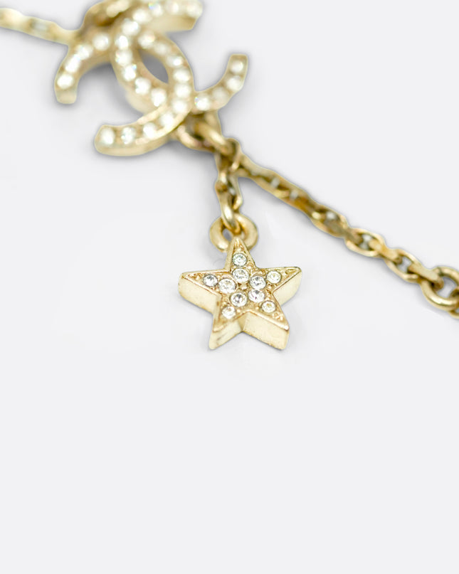 23K NECKLACE WITH CC LOGO (STAR-BALL)